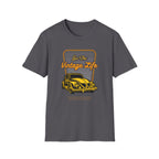 Live The Vintage Life, Car - Unisex Softstyle T-Shirt