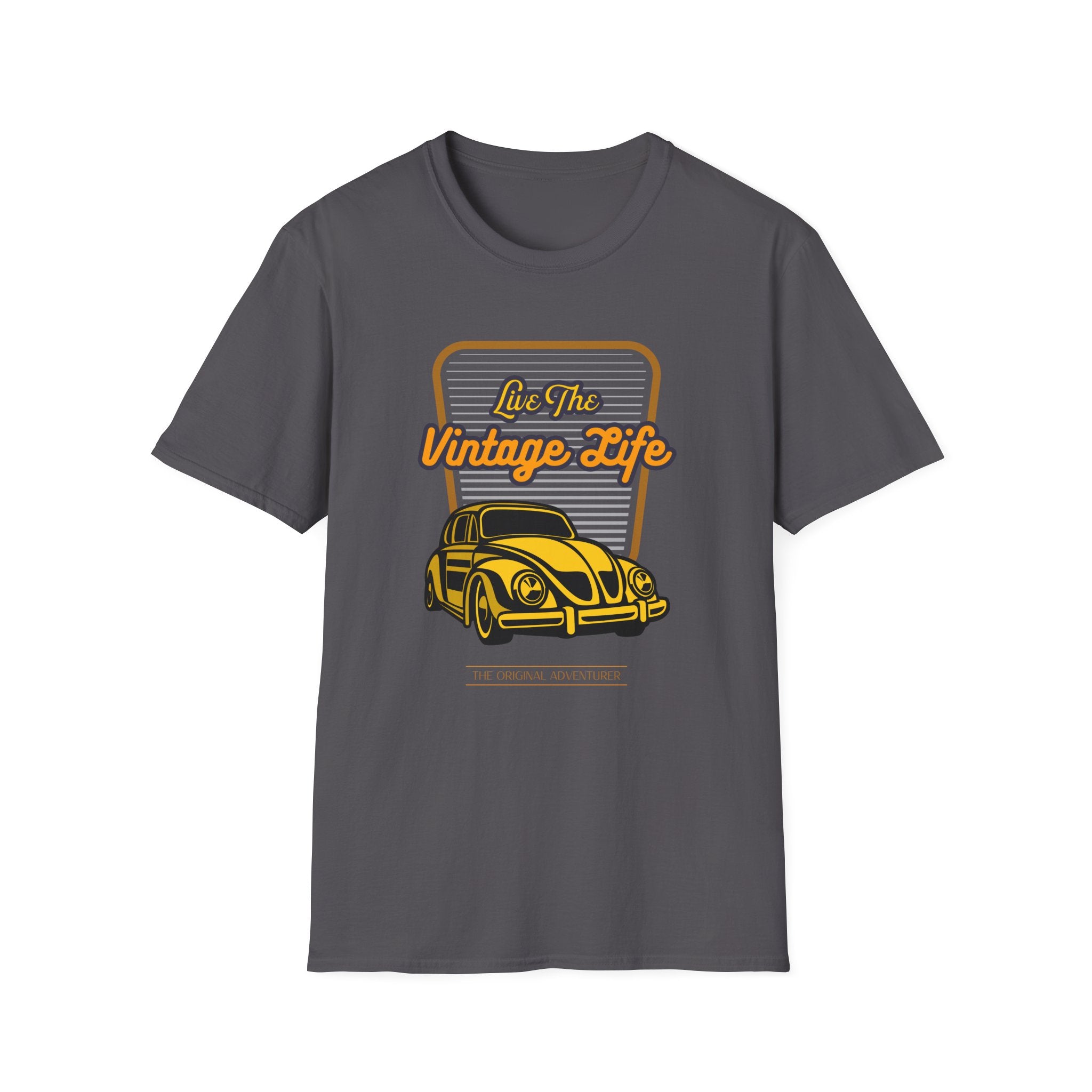Live The Vintage Life, Car - Unisex Softstyle T-Shirt
