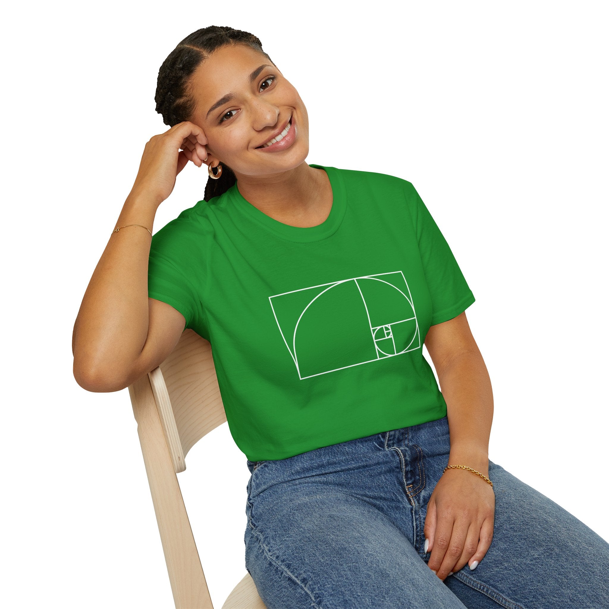 Fibonacci Unisex Softstyle T-Shirt T-Shirt Australian Printer Maths Science