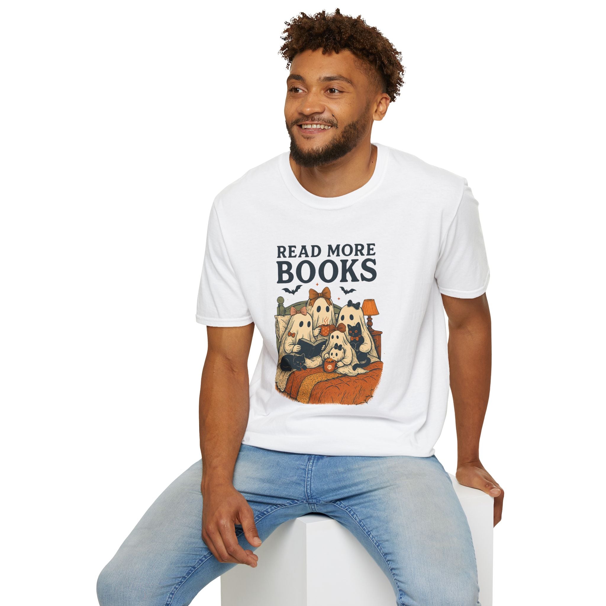 Read More Books, Ghosts - Unisex Softstyle T-shirt