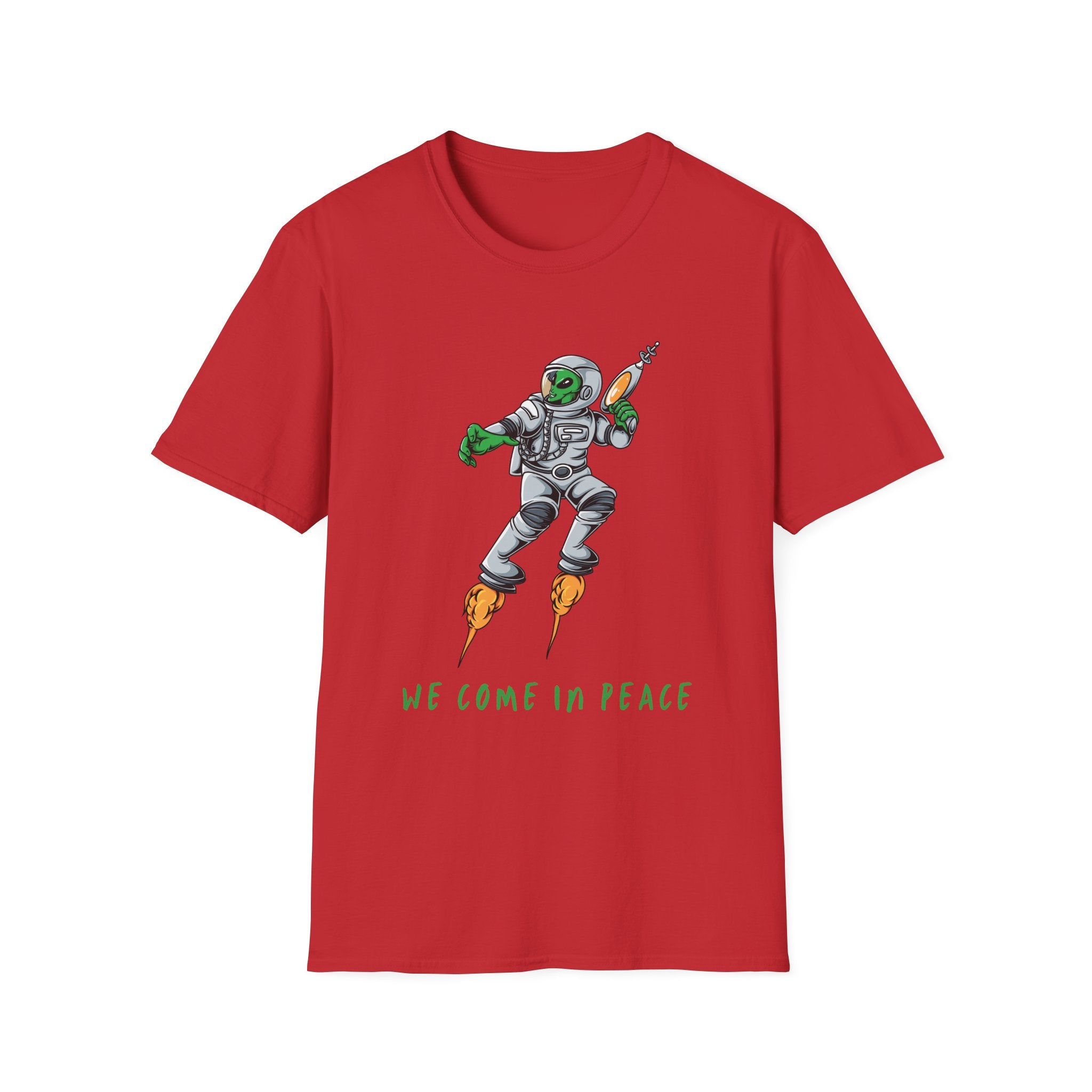 Alien, We Come In Peace - Unisex Softstyle T-Shirt
