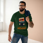 Cassette, It Might Be Time To Rewind - Men's Staple Tee Forest Green Mens Premium T-Shirt Music Printed in AU and US Retro