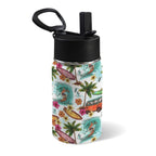 Surfing Safari 12oz Kids Water Bottle with Straw Lid