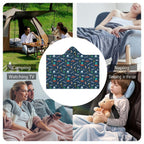 UFO's And Aliens Kids Hooded Blanket 100cm x 130cm Kids Hooded Blanket Printed Offshore Sci Fi