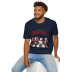 Fab Four Of Christmas Crossing The Road - Unisex Softstyle T-Shirt