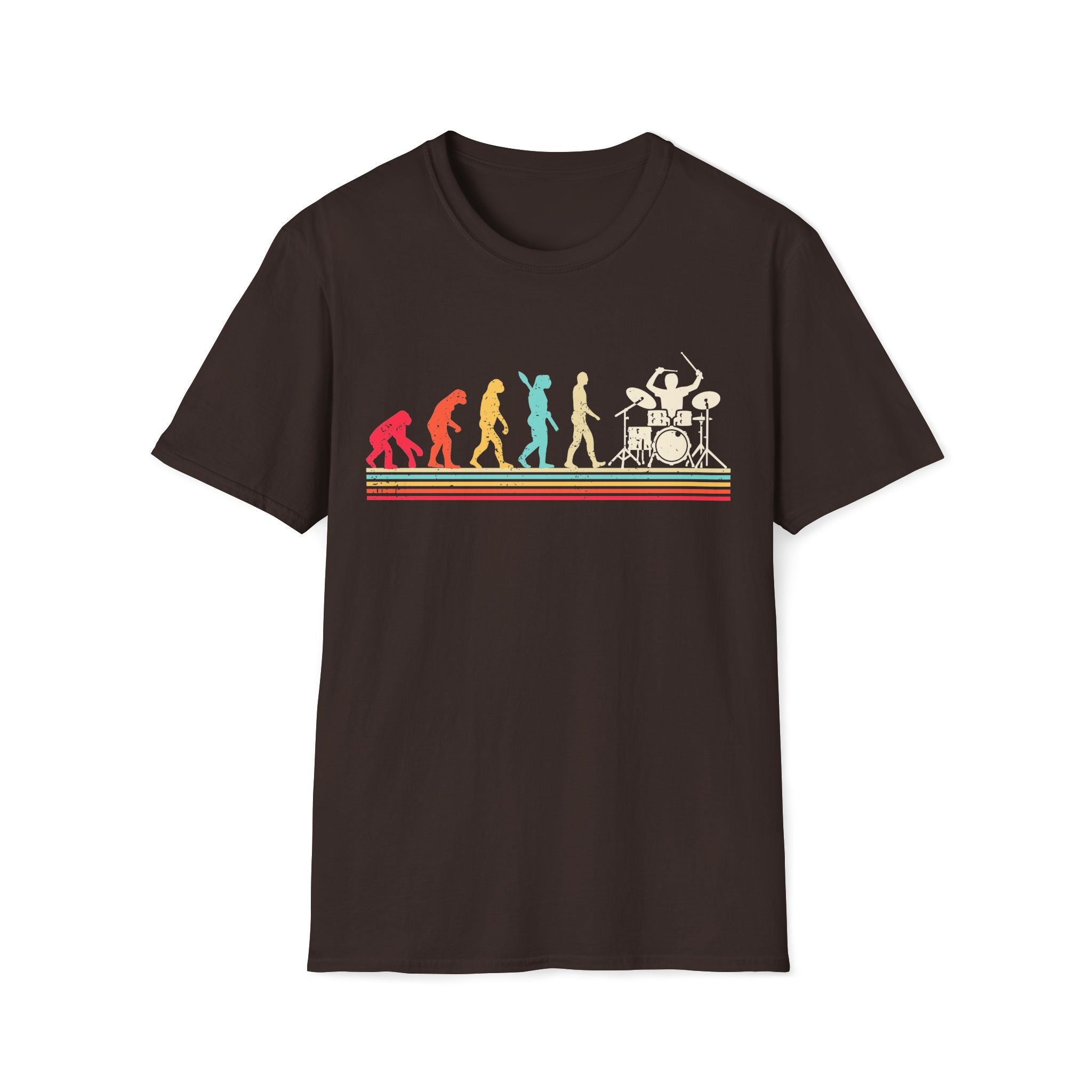 Drummer Evolution - Unisex Softstyle T-shirt