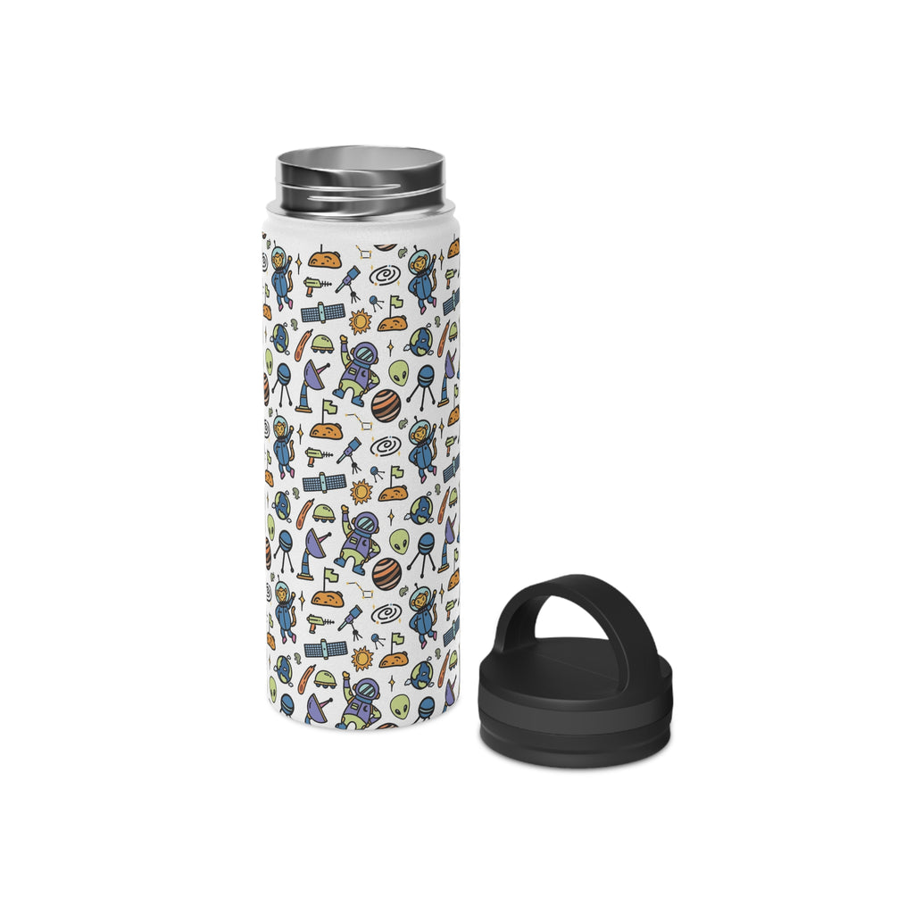 All About Space Stainless Steel Water Bottle, Handle Lid Stainless Steel Water Bottle With Handle Lid Globally Fulfilled Space
