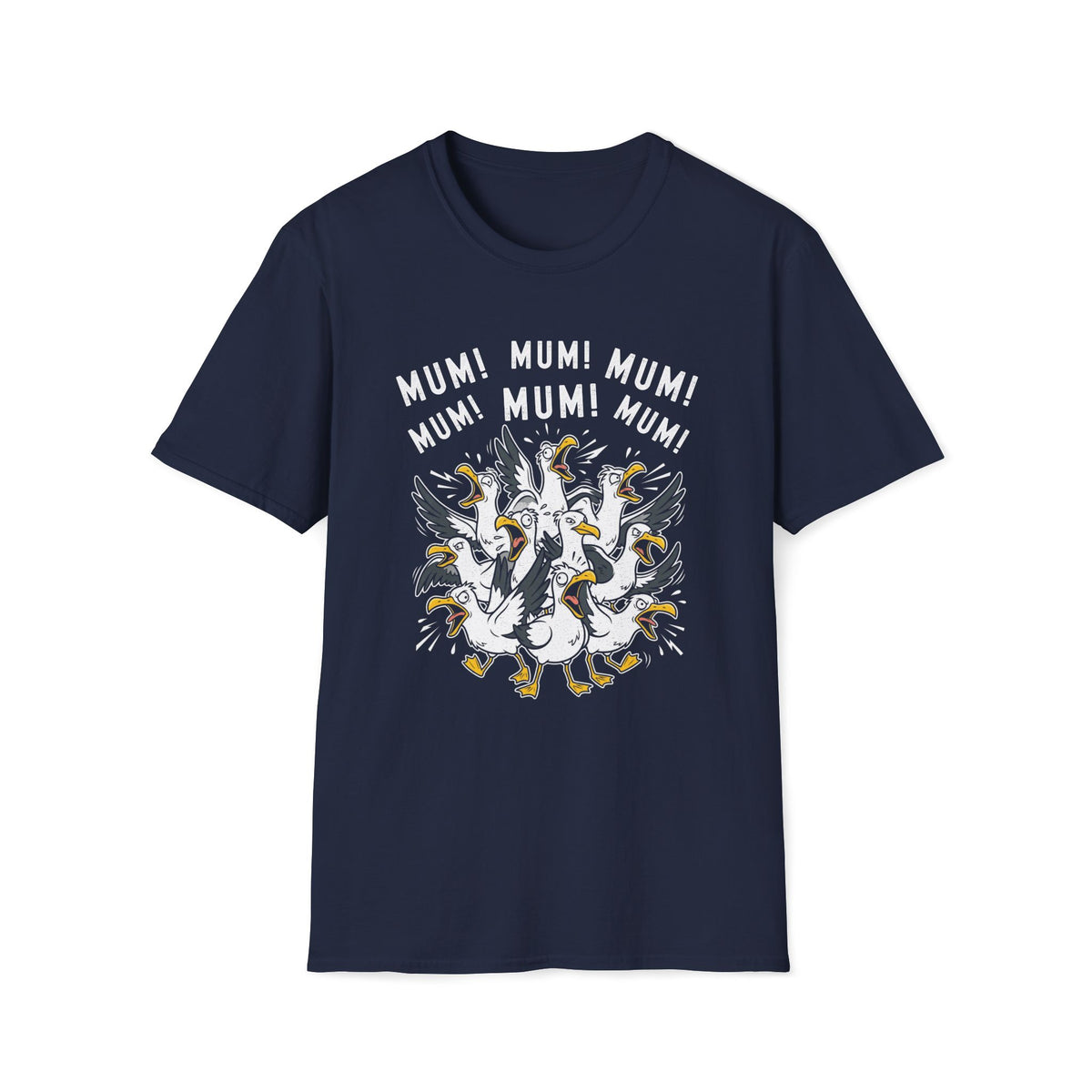 Mum Seagull Unisex T-Shirt Unisex Adult T-shirt animal Globally Fulfilled Mum