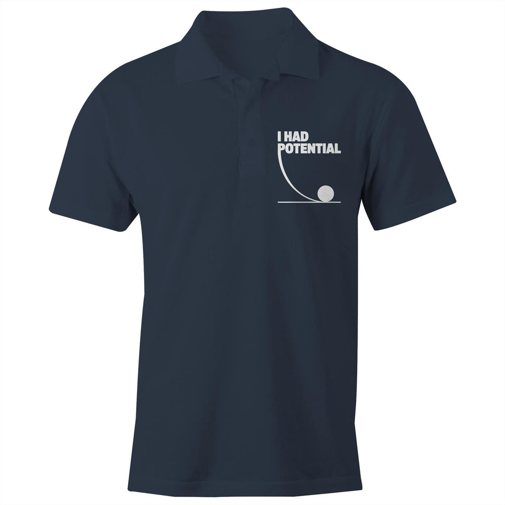 I Had Potential Physics AS Colour Chad Polo Shirt