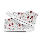Ladybugs On The Move - Kids High Top Canvas Shoes