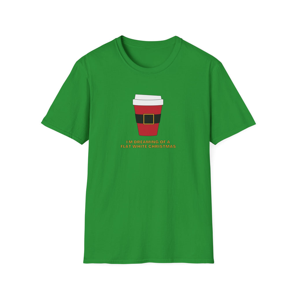 I'm Dreaming Of A Flat White Christmas - Unisex Softstyle T-Shirt