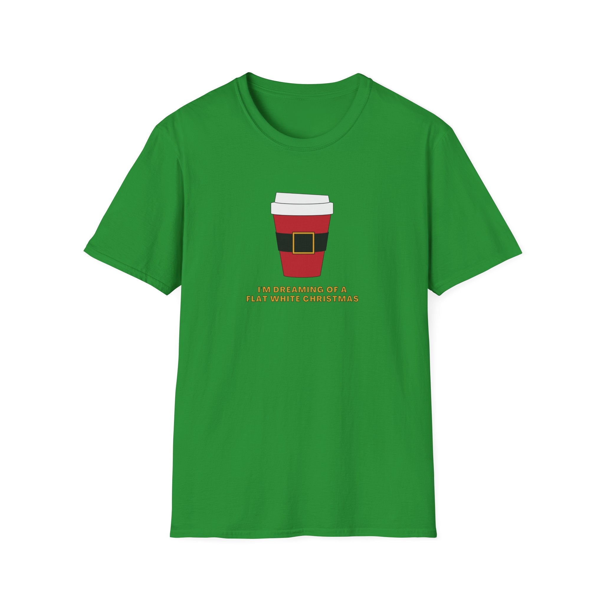 I'm Dreaming Of A Flat White Christmas - Unisex Softstyle T-Shirt