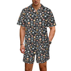 Eyes On Black Men's Hawaiian Shirt & Shorts Set Men's Hawaiian Shirt & Shorts Set Printed Offshore