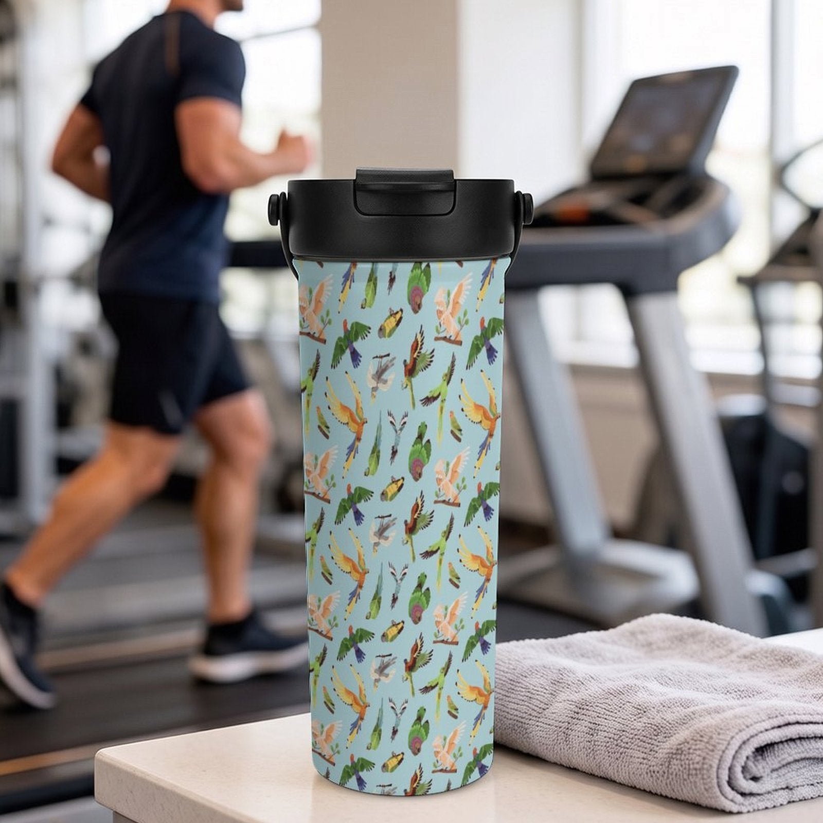 Parrots 20oz Tea Tumbler with Carry Handle