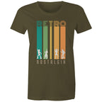 Retro Nostalgia - Womens T-shirt Army Womens T-shirt Printed In Australia Retro