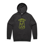 Alien Abduction, UFO - Mens Hoodie Coal Mens Hoodie Printed In Australia Sci Fi