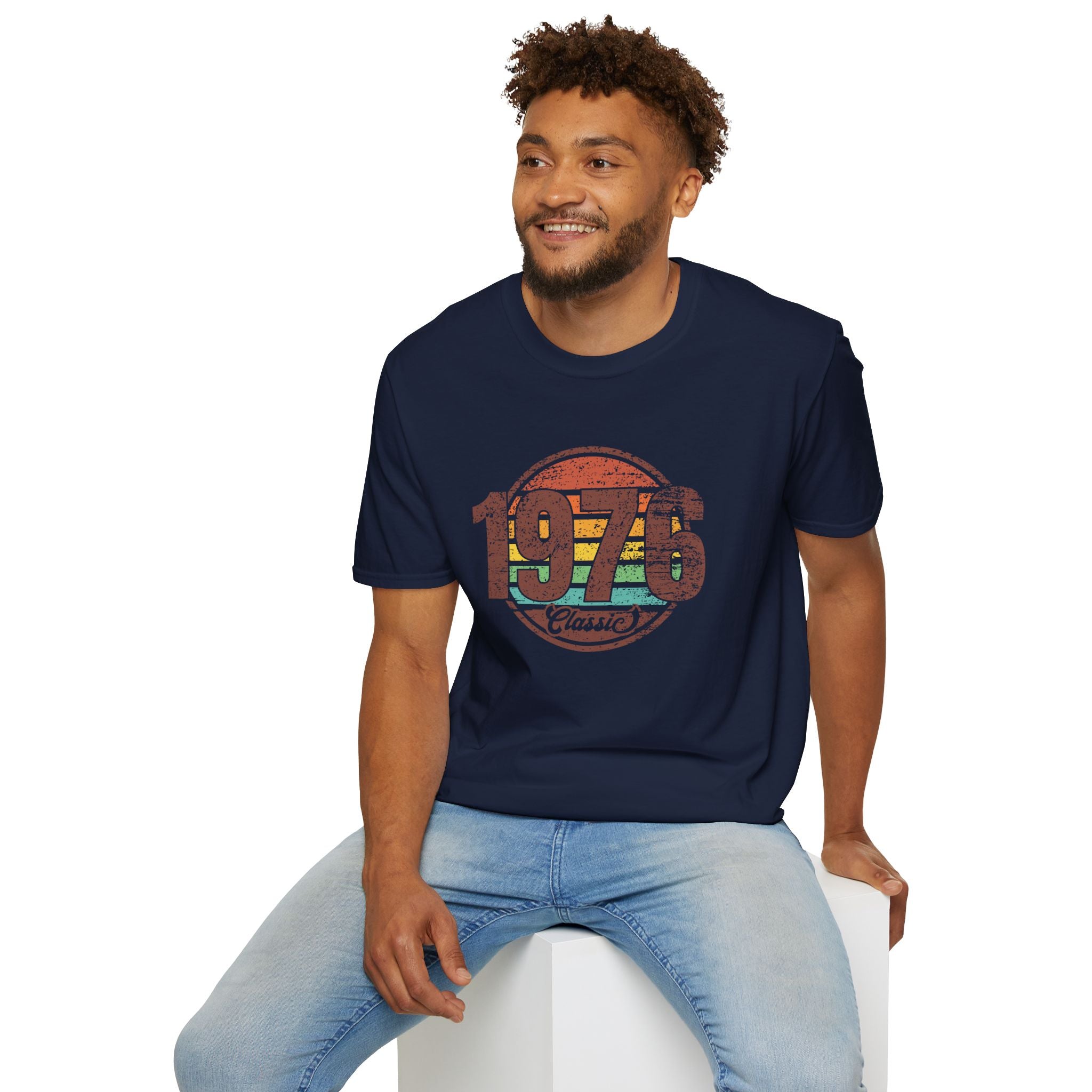 Turning 50 1976 Classic Unisex Softstyle T-Shirt Unisex Adult T-shirt Australian Printer Birthday Retro