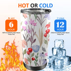Floral Watercolour - 20oz Mobile Tumbler with Lid (Black Lock) 20oz Travel Mug Plants Printed Offshore