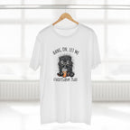 Hang On, Let Me Overthink This, Frazzled Cat - Mens Adult Staple Tee