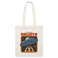 I Want To Believe, UFO Parcel Canvas Tote Bag Default Title Small Tote Bag Printed In Australia Sci Fi