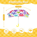 Colourful Starfish Kids Safe Round Corner Umbrella Kids Safe Round Corner Umbrella animal Ocean Printed Offshore