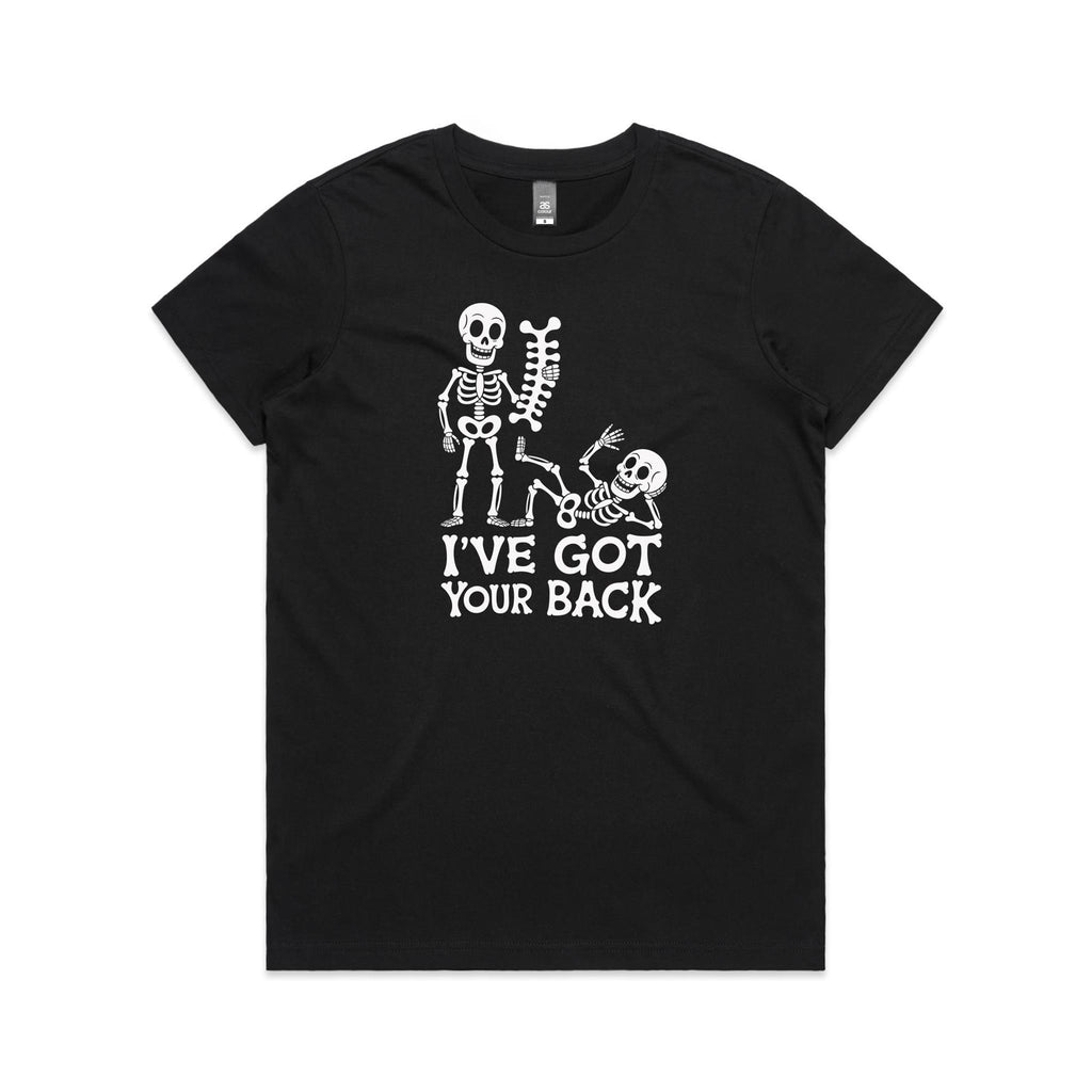 Skeleton, I've Got Your Back - Womens T-shirt