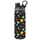 Busy Space - Insulated Water Bottle with Dual-Use Lid (18oz) One Size Insulated Water Bottle with Dual-Use Lid (18oz) Printed Offshore Space