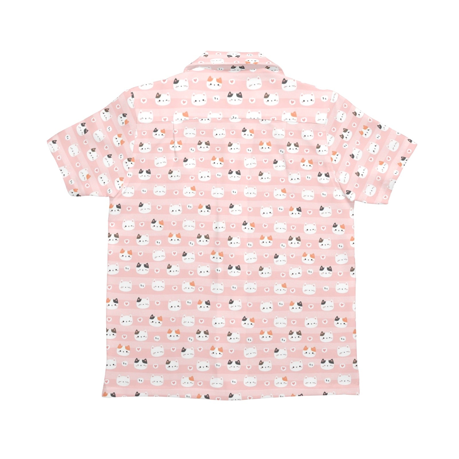Pink Cats Senior Kids Hawaiian Shirt
