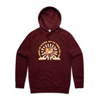 I Might Be Classic But I'm Tuned For Fun, Old Radio - Mens Hoodie Burgundy Mens Hoodie Music Printed In Australia Retro