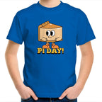 Pi Day - Kids Youth T-Shirt Bright Royal Kids Youth T-shirt Maths Printed In Australia