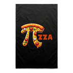 Pi Pizza - AS Colour Tea Towel Black One Size Tea Towel Food Maths Printed In Australia Science