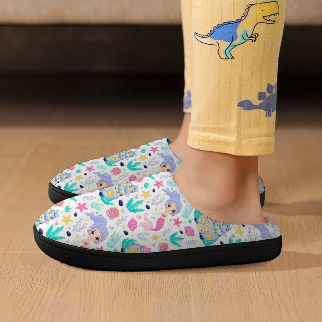 Mermaid World Kids Cotton Slippers Kids Cotton Slippers Printed Offshore
