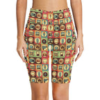 Retro Life Women's Bike Shorts With Side Pockets Women's Bike Shorts Printed Offshore Retro