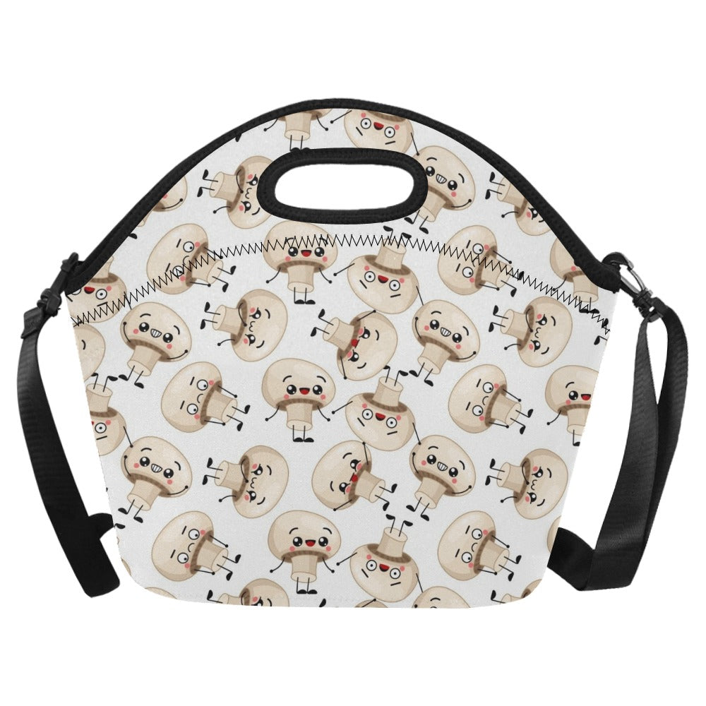 Cute Mushrooms - Neoprene Lunch Bag One Size Neoprene Lunch Bag Printed Offshore