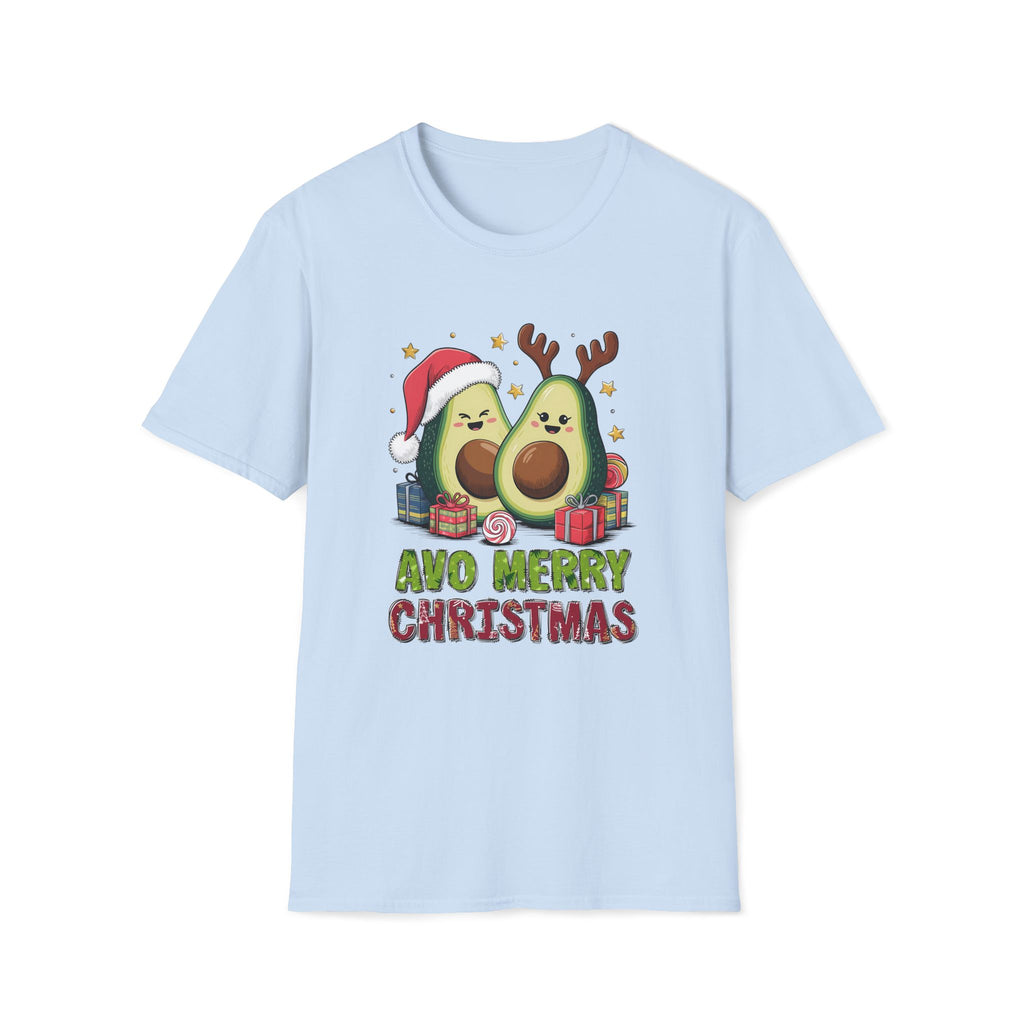 Avo Merry Christmas, Avocado - Unisex Softstyle T-Shirt