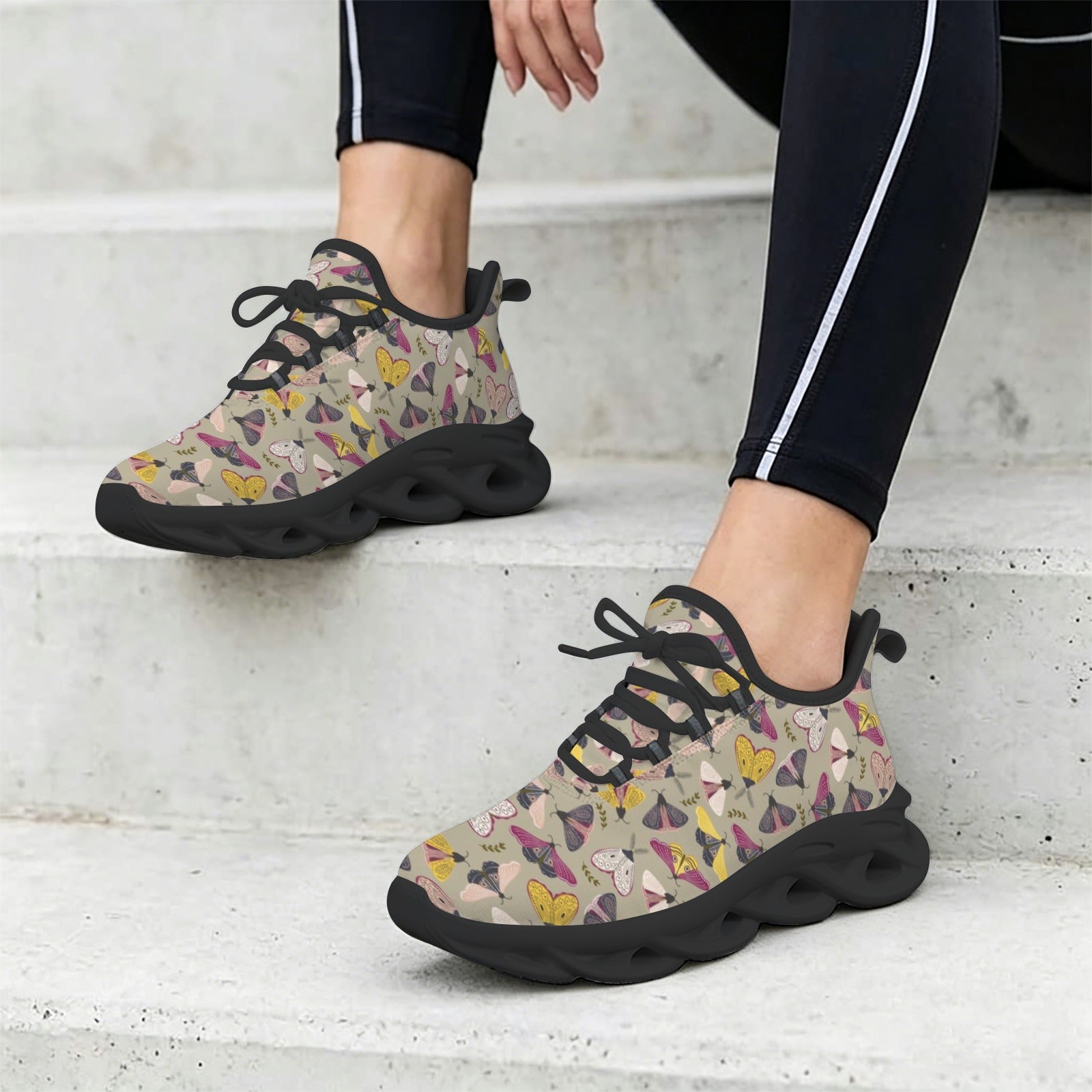 Pretty Moths Women's Twisted Sole Sneakers