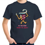 Cake, Do You Even Need To Ask - Kids Youth T-Shirt Navy Kids Youth T-shirt Food Printed In Australia