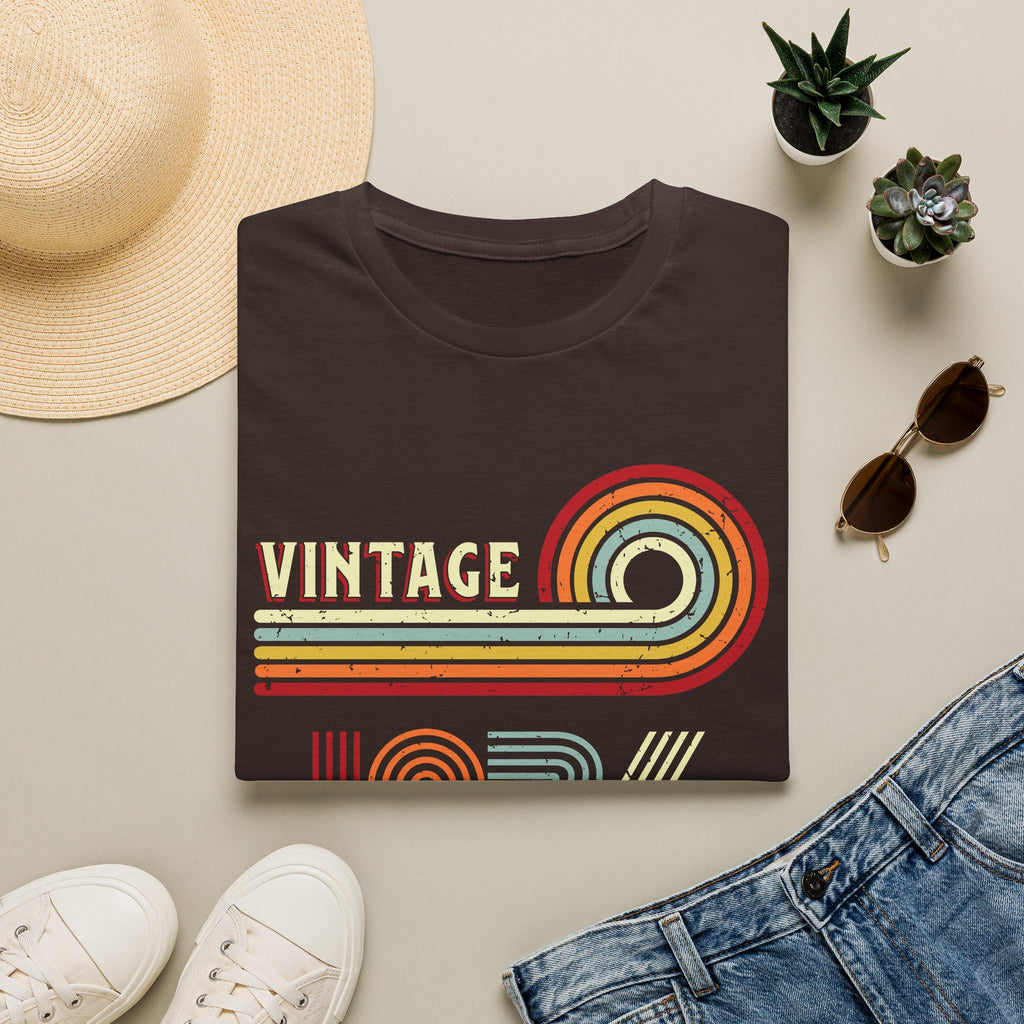Turning 50 Vintage 1976 Retro Stripes Unisex T-Shirt Unisex Adult T-shirt Birthday Globally Fulfilled