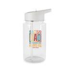 Personalised - Guitar Dad - Clear Tritan Water Bottle