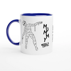 Personalised Mummy Needs A Coffee 11oz Ceramic Mug Ceramic Blue Personalised 11oz Mug Globally Fulfilled Mum