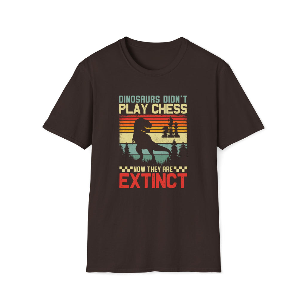 Dinosaurs Didn't Play Chess - Unisex Softstyle T-shirt