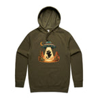 Black Cat Alien UFO Abduction Men's AS Colour Hoodie