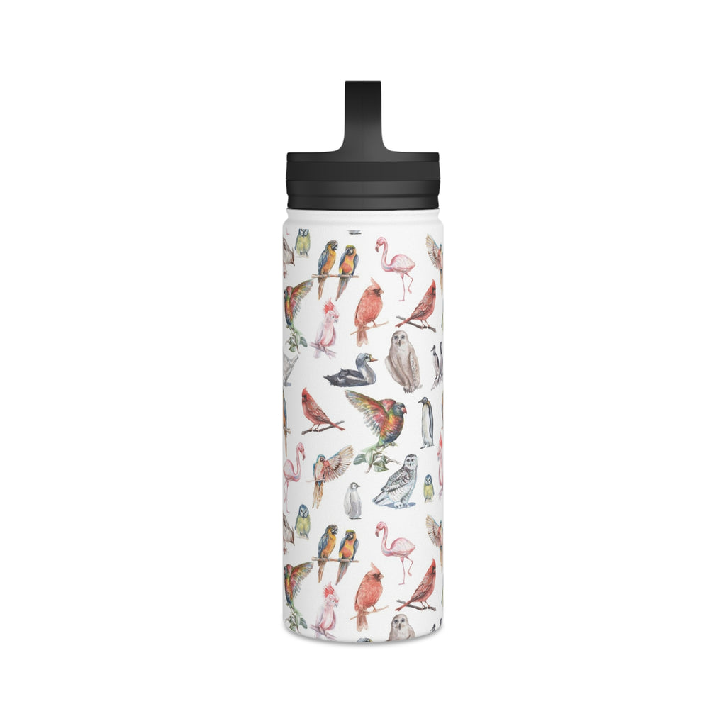 Birds Of A Feather Stainless Steel Water Bottle, Handle Lid Stainless Steel Water Bottle With Handle Lid animal Birds Globally Fulfilled