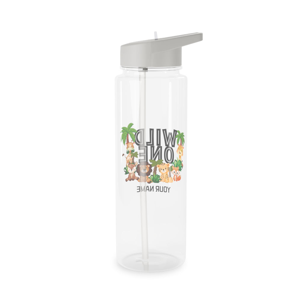 Personalised - Wild One, Jungle Animals - Tritan Water Bottle