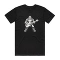Gorilla Bass Player Men's AS Colour T-shirt Black Mens T-shirt animal Music Printed In Australia