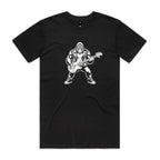 Gorilla Bass Player Men's AS Colour T-shirt Black Mens T-shirt animal Music Printed In Australia