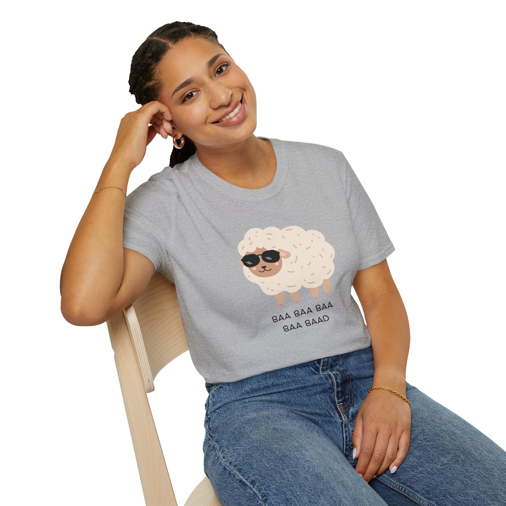 Sheep, Baa Baa Baa Baa Baad - Unisex Softstyle T-Shirt