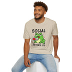Frog, Social Battery - Unisex Softstyle T-Shirt