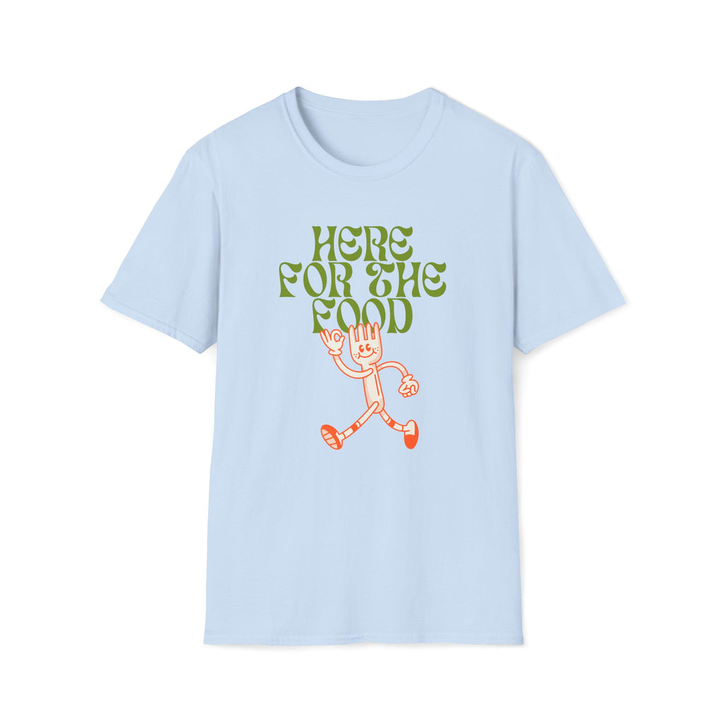Here For The Food - Unisex Softstyle T-Shirt