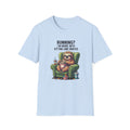 Sloth, Running, I'm More Into Sitting And Snacks Unisex Softstyle T-Shirt Light Blue Unisex Adult T-shirt animal Australian Printer Fitness